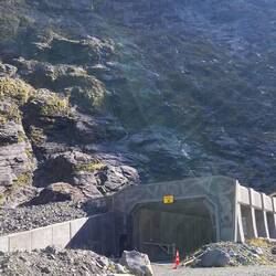 The foot of the Homer Tunnel