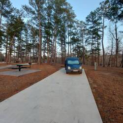 Campingplatz, das steile der Startrampe kommt leider nicht rüber.