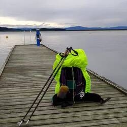 Final morning. Waiting for a boat in Tautra to take me to Trondheim.