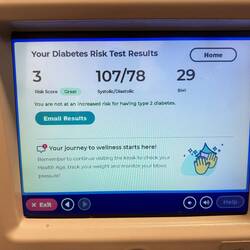 ...bin ich gesund und habe ein niedriges Risiko für Diabetes 2 (be aber lut BMI z'schwär... 🥴)