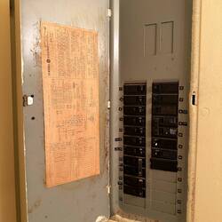 Sicherungskasten der Wohnung im WC uf hawaiianisch 😂