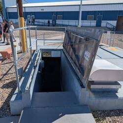 How the crew got into the bunker for their 24hr shift