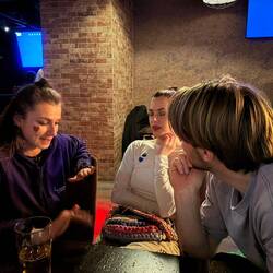 Symposiumparty, wir nur am reden