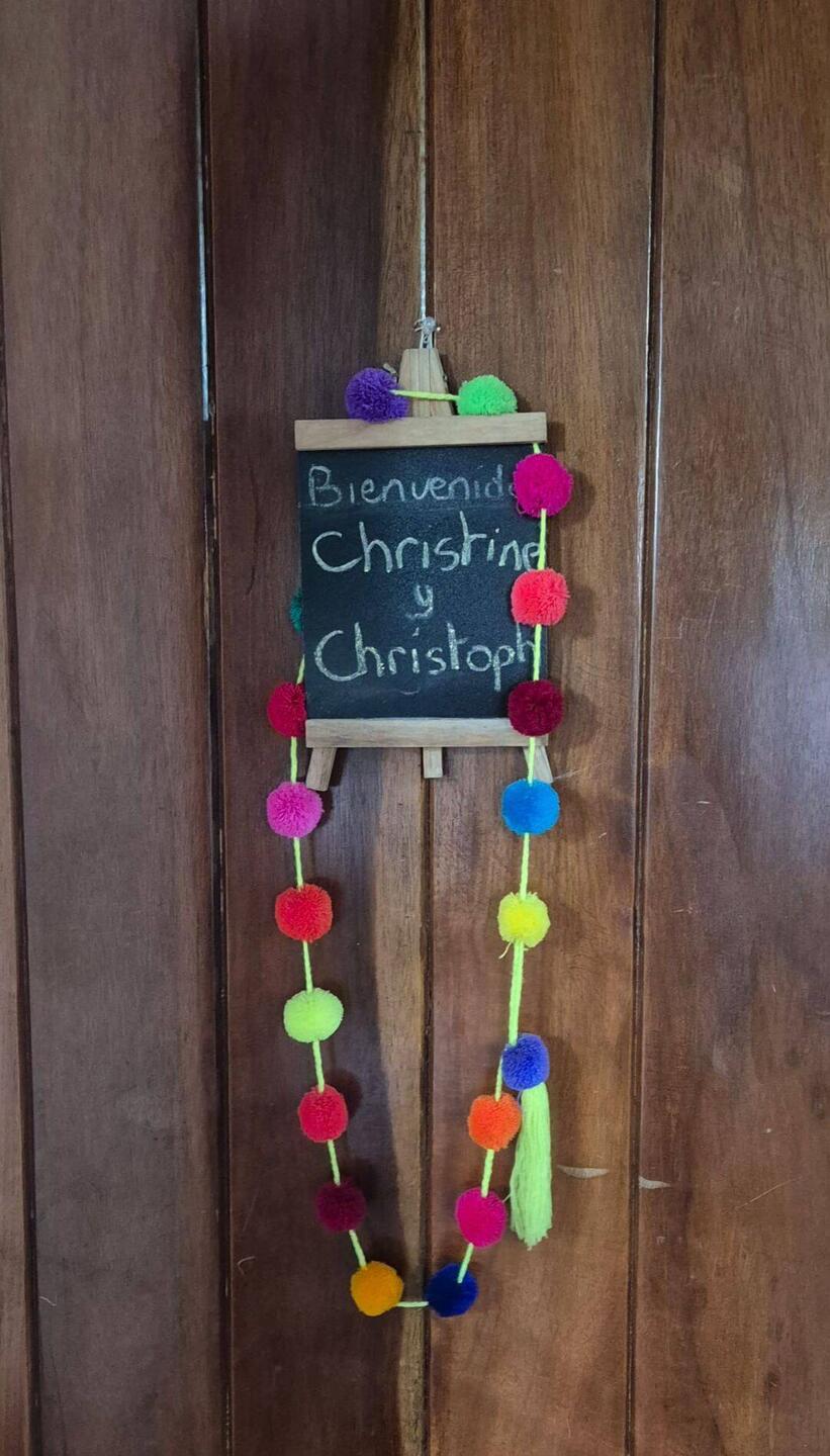 Nette Begrüßung in der Unterkunft