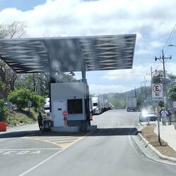 Bienvenido an der Grenze in Costa Rica