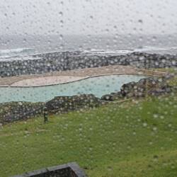 leider regnete es im Camp immer noch 🌨