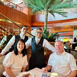 Our awesome waiter and assistant waiter