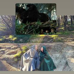 We are at the exact spot the hobbit actors hid from the black rider as seen in the screenshot