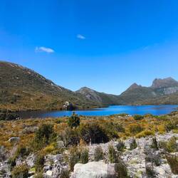 Dove Lake mit Cradle Mountain..