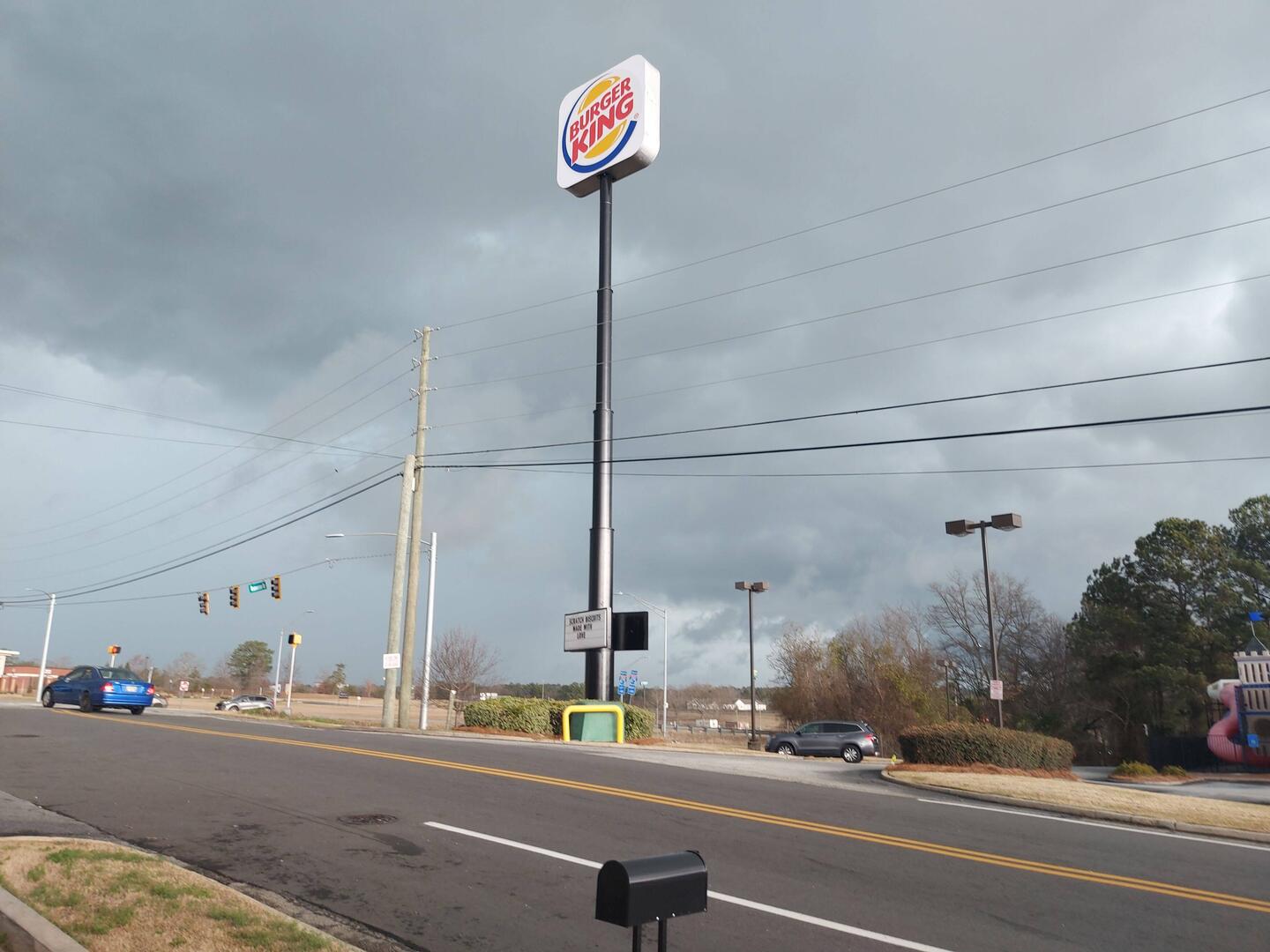 Ging superfix, erst schwarze Wolken ...