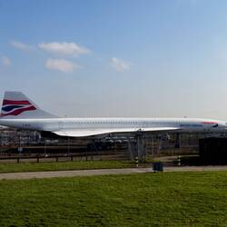 As we taxi to the runway ... we spot this Concorde ... @ LHR.