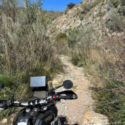 Ein trockenes Flussbett