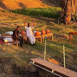 Hier erwartet uns das Abendessen