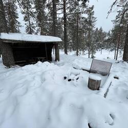 Blick in die Grillhütte