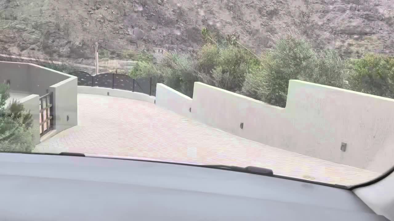 Die Abfahrt von unserem Apartment ist spannend, genauso wie die Auffahrt