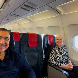 The last leg of our three-flight trip from Denver to Bologna ... @ BRU.