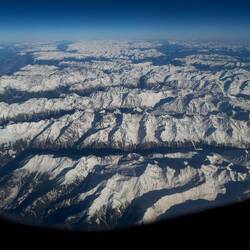 The Alps ... aboard SN3125.