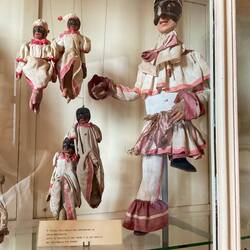Some of the many puppets on display