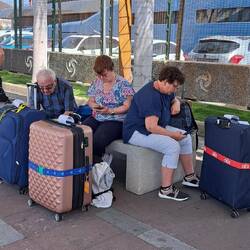 Noch mal einen Gruß nach Hause schicken....