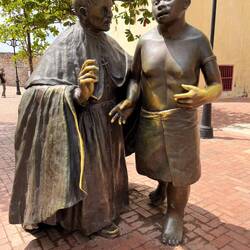 St Peter Claver was a Jesuit in Cartagena in 1600s. Was called the "slave to the slaves."