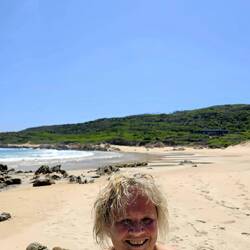 Erstes Bad im Indischen Ozean