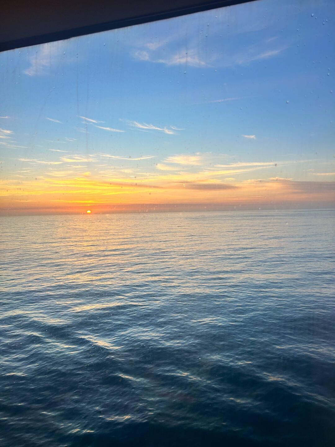 Sunrise over the South Pacific