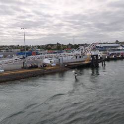 Leere Anliegestelle der "Spirit of Tasmania II"