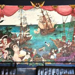 Wandbild im Gastraum von Robsons Brewery