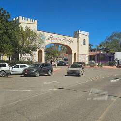 Through the small river oasis town of Mulege