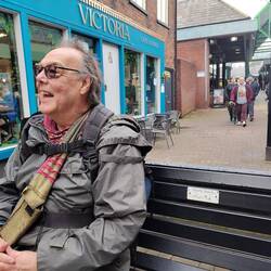 Will sitting on a 'Chatty Bench' hoping to find someone to chat to 😊