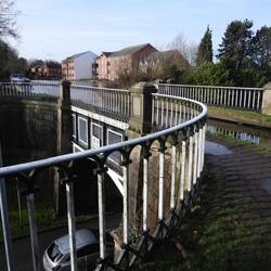 Dog Lane Aqueduct passing over Canal Road