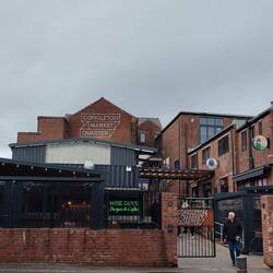 The container village where we had lunch. It was quiet for a Saturday