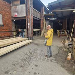 Vicky loved visiting the North Rode Wood Yard