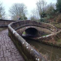 Lamberts Lane Roving Bridge allowing horses to switch towpath sides without being unhitched