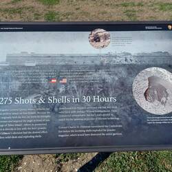 Es wurden 5.275 Kanonenschüsse abgefeuert, es gab aber nur drei Verletzte bei den Konföderierten.