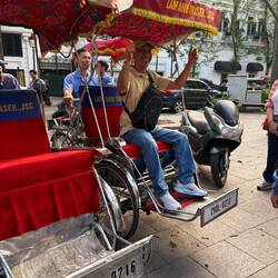 Tour guide Henry on a Xich-lo