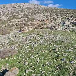 Très difficile de descendre face à la tempête !