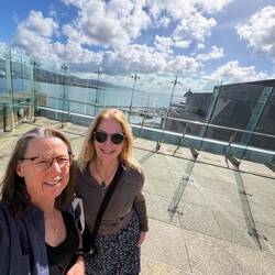 Beautiful day from the deck of the Te Papa Museum