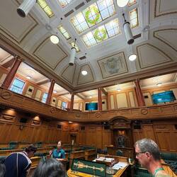 Inside the old parliament building