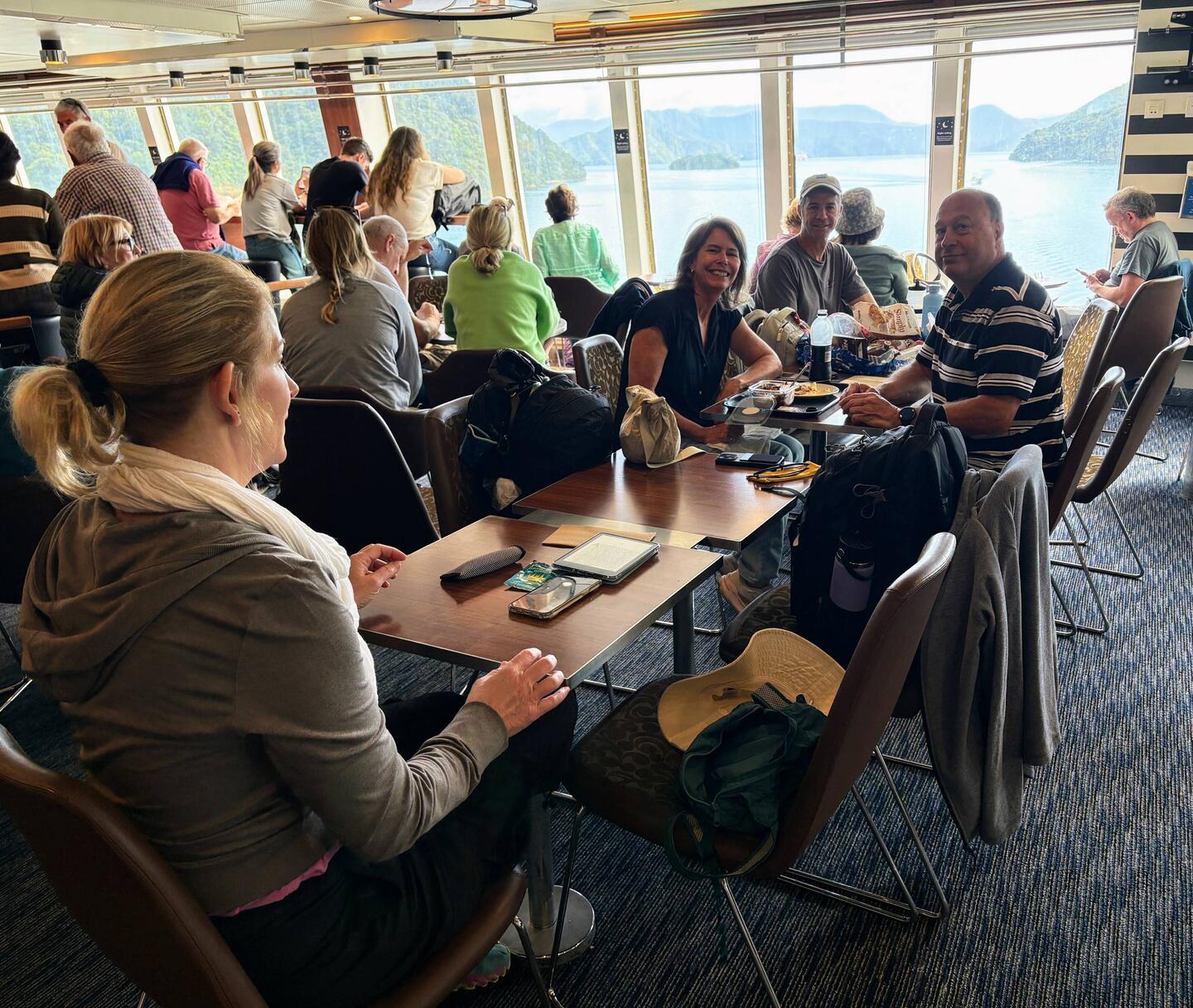 Very civilized ferry trip to Wellington