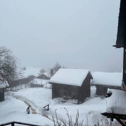 Aussicht auf den Siljan See - heute nicht!