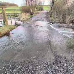 Überflutete Straßen