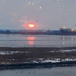 Sonnenaufgang über Rostock