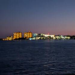 Southern end of Marco Island, from our anchorage away from the crowds