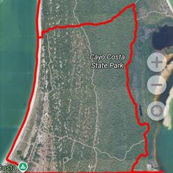 One of several beautiful trails we hiked on Cayo Costa.