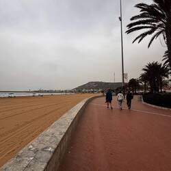 The corniche in Agadir