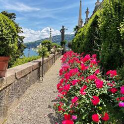 There are views over the water from every part of the garden