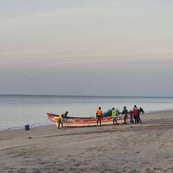 Und für die Fischer geht es aufs Meer