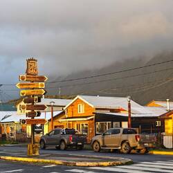 Chaiten - Kreuzung an der Carretera Austral