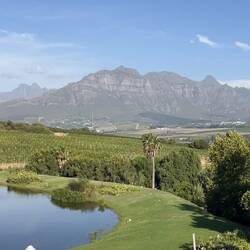 Blick vom Zimmerbalkon ASARA Wine Estate & Hotel